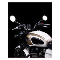 Trip Machine, leather handlebar grip wraps - Black